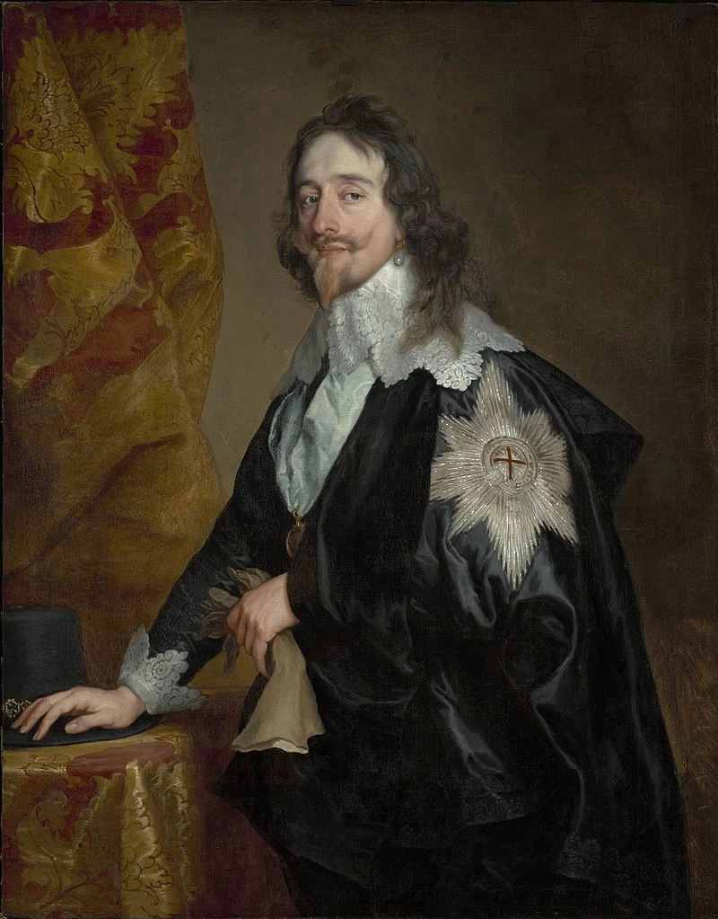 Ritratto di Re Carlo 1 indossa l'Ordine della Giarrettiera - Gemäldegalerie Alte Meister, Dresden